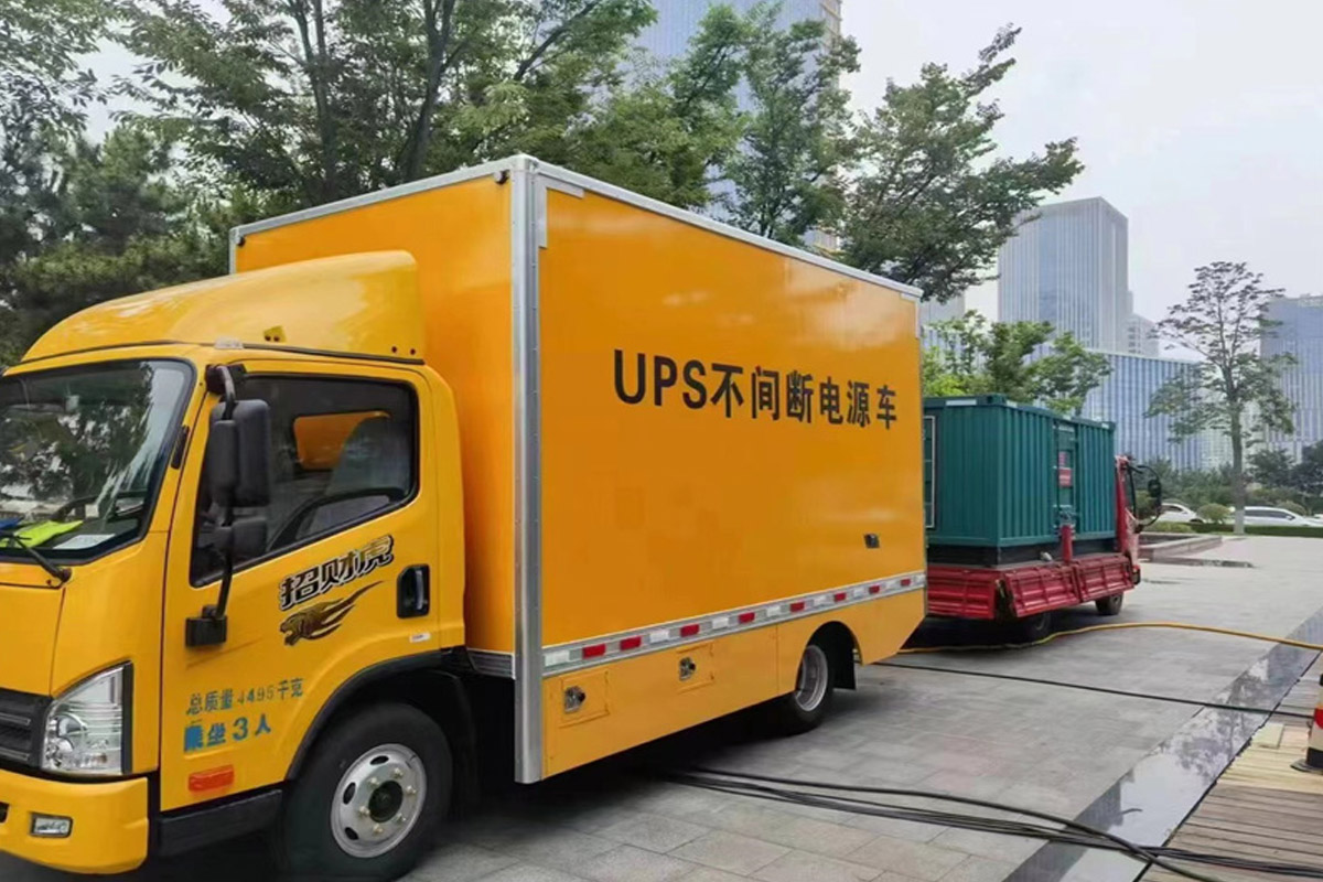 丰满发电机租赁施工现场
