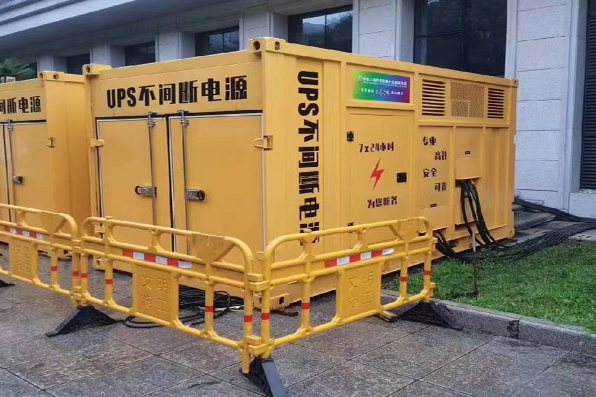 丰满发电机租赁施工现场