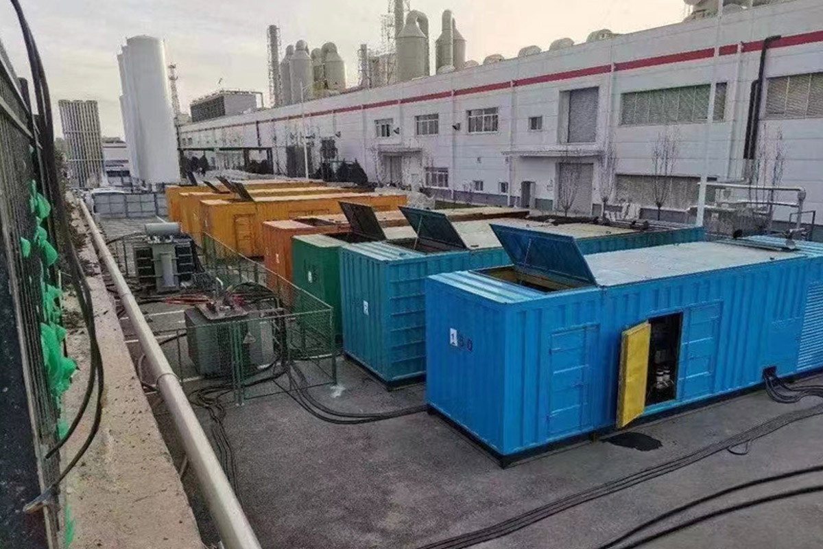 丰满发电机租赁施工现场